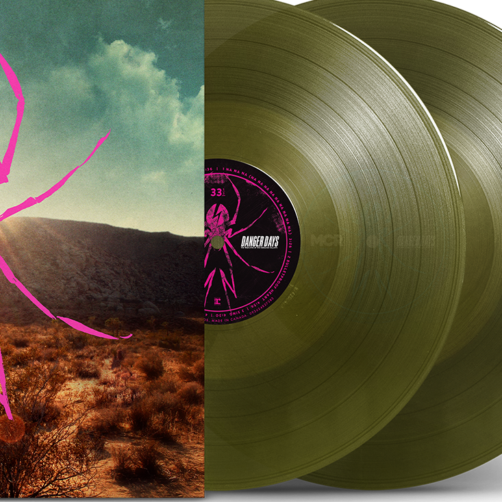 My Chemical Romance - Danger Days: The True Lives Of The Fabulous Killjoys (Deluxe Edition), 2xLP Sludge Vinyl label detail