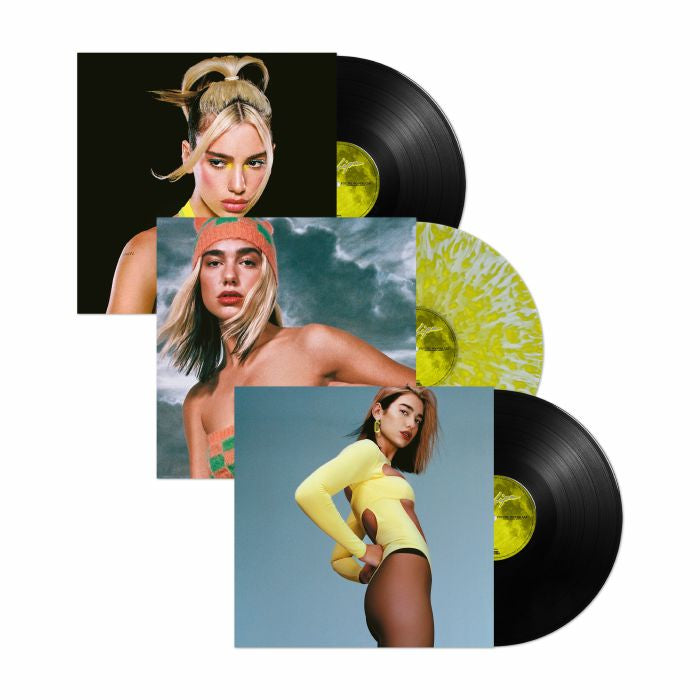 Dua Lipa Future Nostalgia Clear & Yellow Splattered & Vinyl 3xlp + Booklet