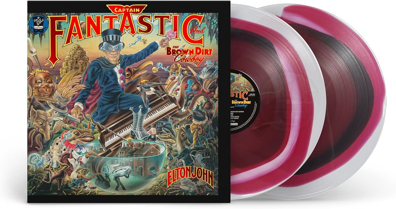 ELTON JOHN - Captain Fantastic and the Brown Dirt Cowboy (50th Anniversary), 2xLP swirl vinyl + booklet 602478033100