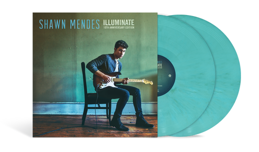 Illuminate 10-Yr Anniversary, 2xLP Translucent Aqua Vinyl by Shawn Mendes