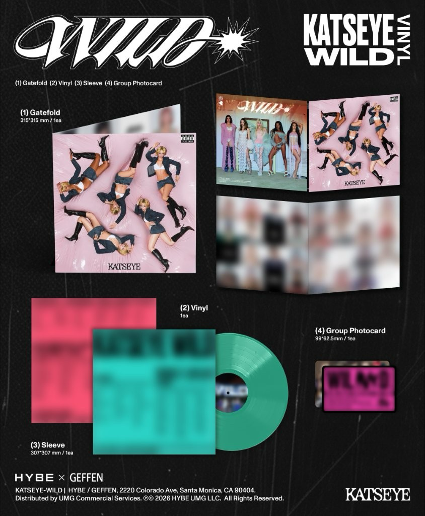Katseye - Wild, Precious Jade Green Vinyl, Photo Card contents