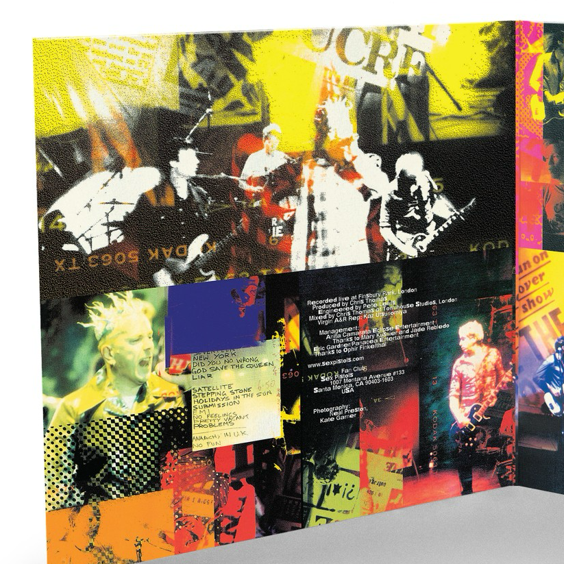 Sex Pistols - Filthy Lucre, 30th Anniversary 2xLP Red Vinyl inside close up