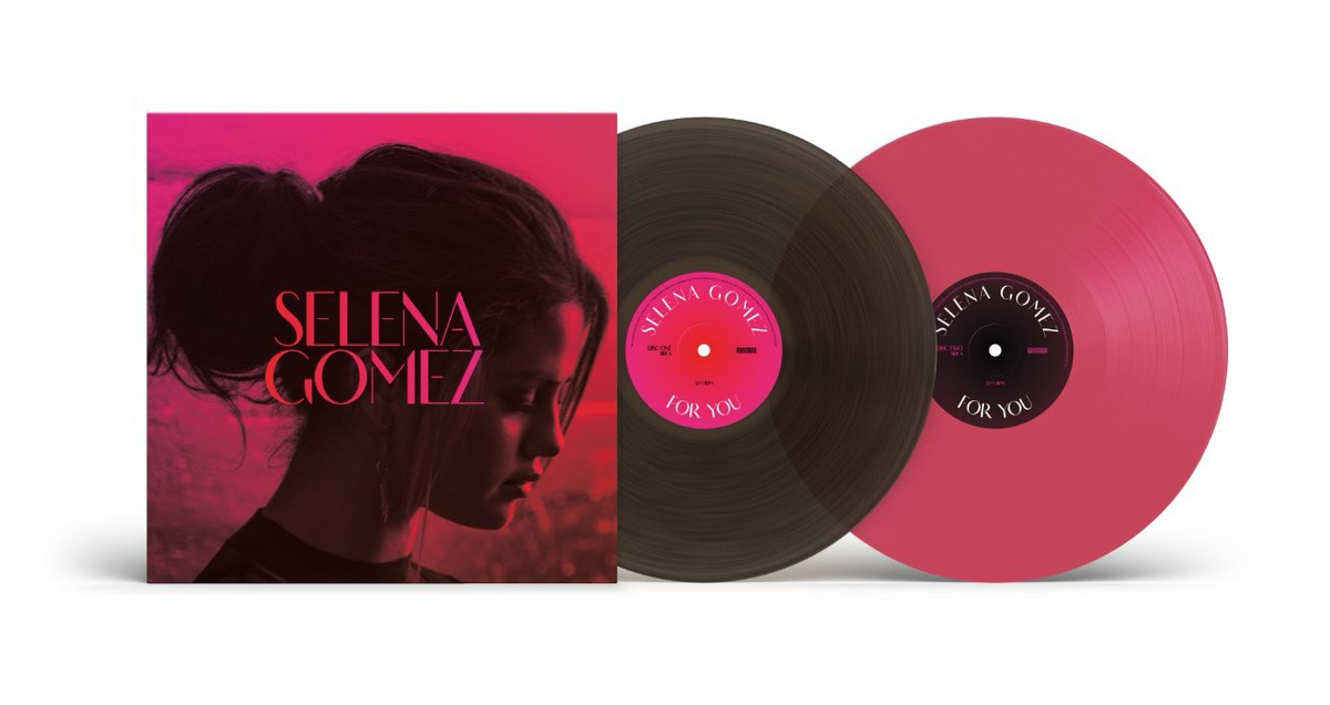 For You, 2xLP Pink + Translucent Black Vinyl, by Selena Gomez