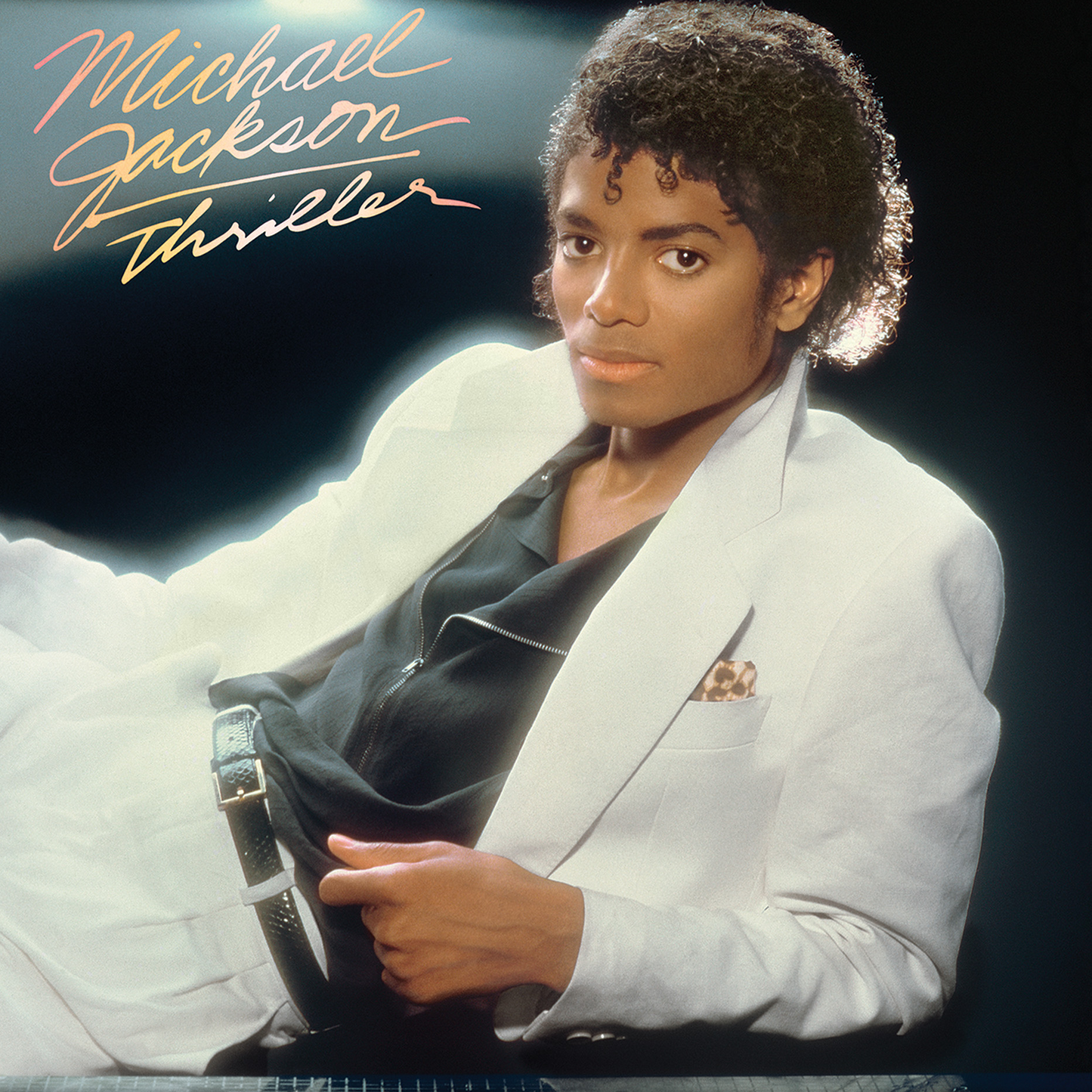 Michael Jackson - Thriller, Red + Black Marble Vinyl cover