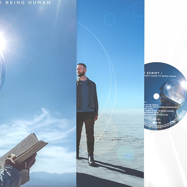The Script - The User's Guide to Being Human, Transparent Clear EcoRecord Vinyl inner detail