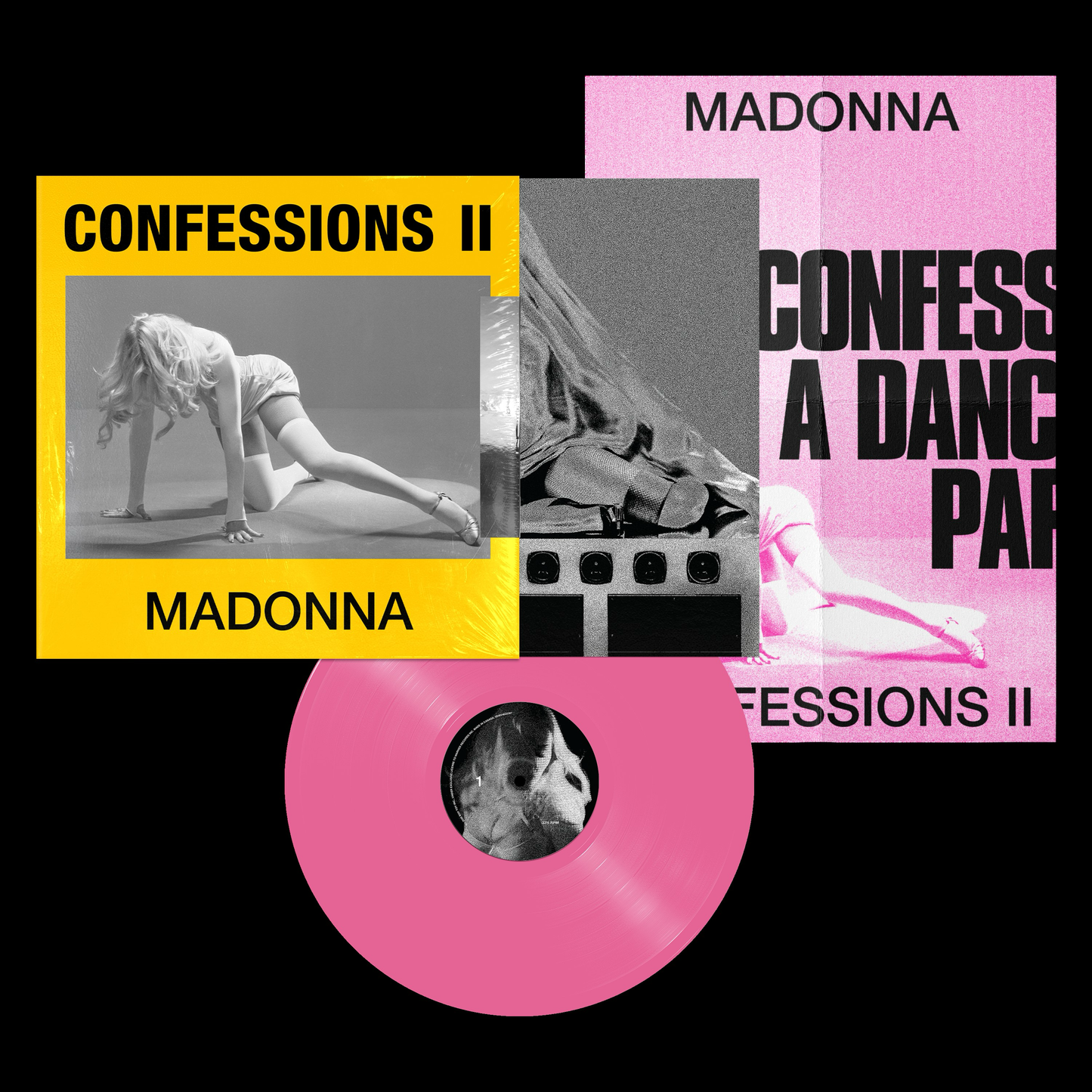Madonna - Confessions II, 12 Track Pink, Alt Cover, Indie-Ecomm Vinyl Exclusive