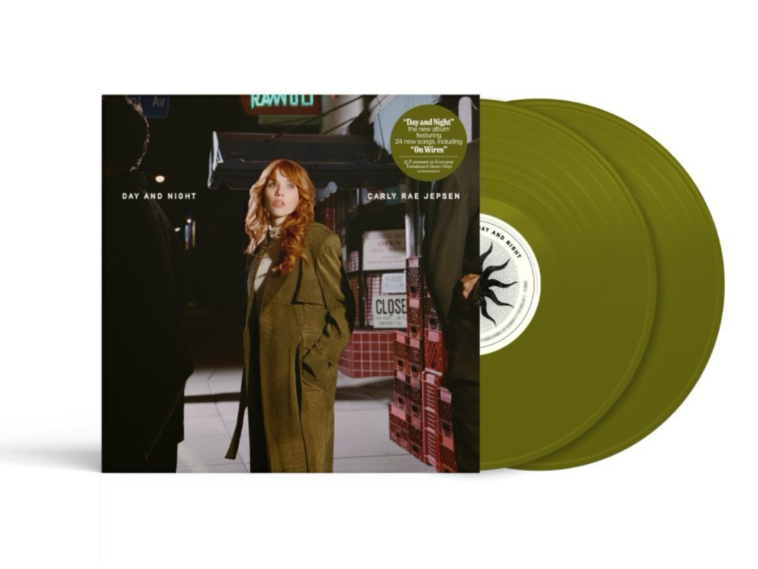Carly Rae Jepsen - Day and Night, Indies Exclusive Ltd Edition Alt Cover, Translucent Forest Green 2xLP Vinyl