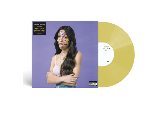 Sour, 5th Anniversary Limited Edition Ego Crush Yellow Vinyl, by Olivia Rodrigo&nbsp;