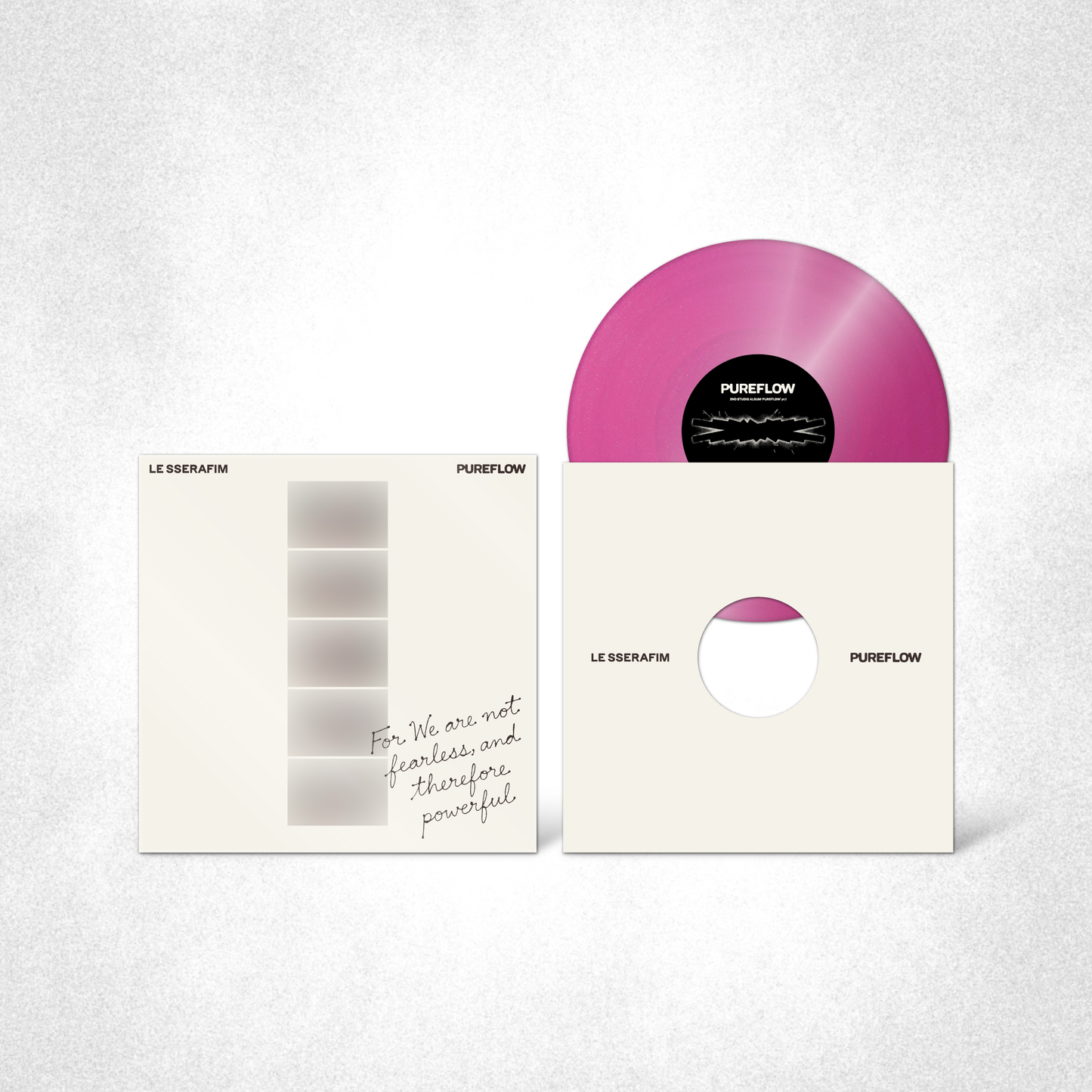 Le Sserafim - Pureflow Pt 1, Limited Edition Hot Pink Glitter Vinyl