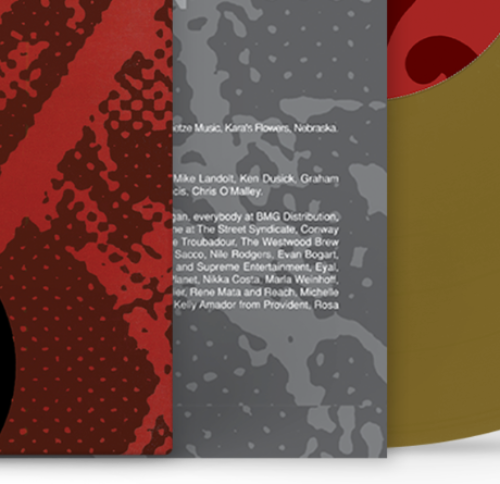 Maroon 5 - Songs About Jane, Limited Edition Gold Vinyl detail close up sleeve