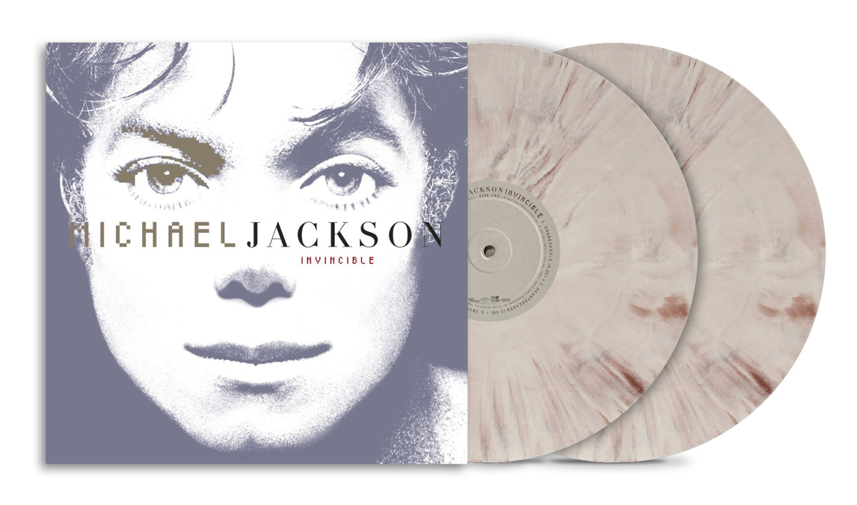 Invincible, National Album Day 2026, 2xLP Stone Grey Marble Vinyl, by Michael Jackson