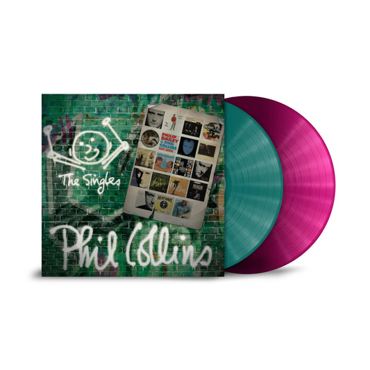 PHIL COLLINS - The Singles, 2xLP Transparent Petrol & Magenta vinyl 0603497808106