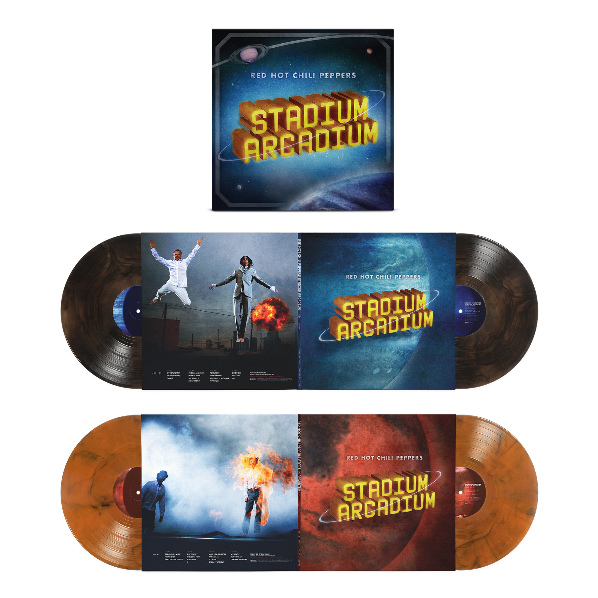 Red Hot Chili Peppers - Stadium Arcadium, 20th Anniversary, Indies Exclusive Brown/Orange Smoke Vinyl