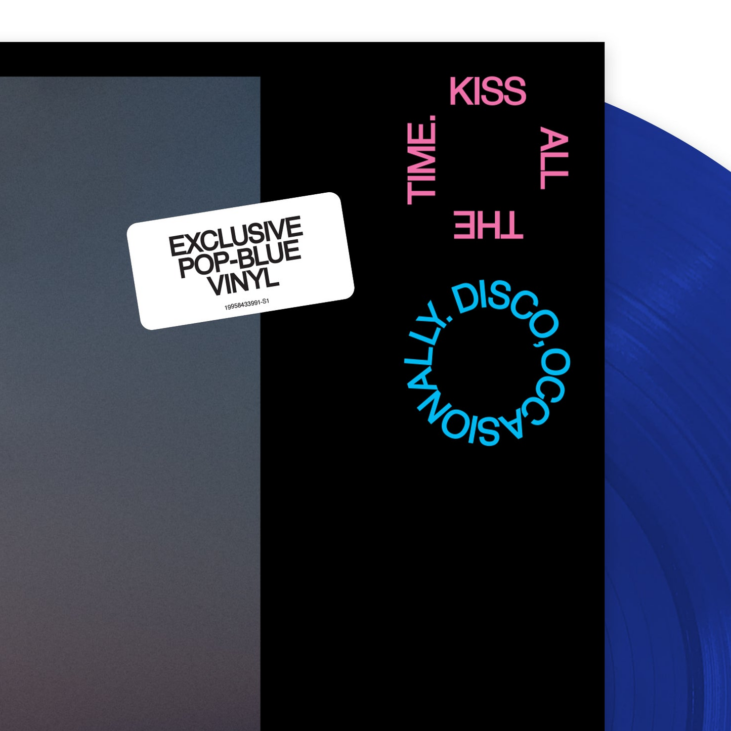 Harry Styles - Kiss All The Time. Disco, Occasionally, pop blue close up hype sticker