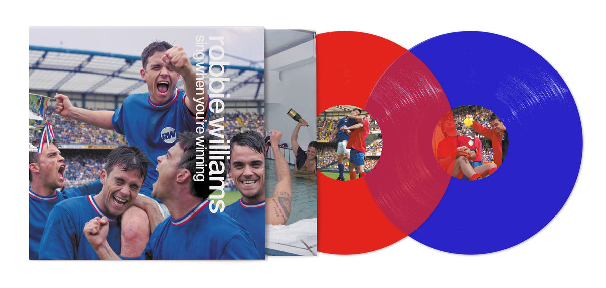Sing When You're Winning, National Album Day 2026, 2xLP Red & Blue Vinyl, by Robbie Williams
