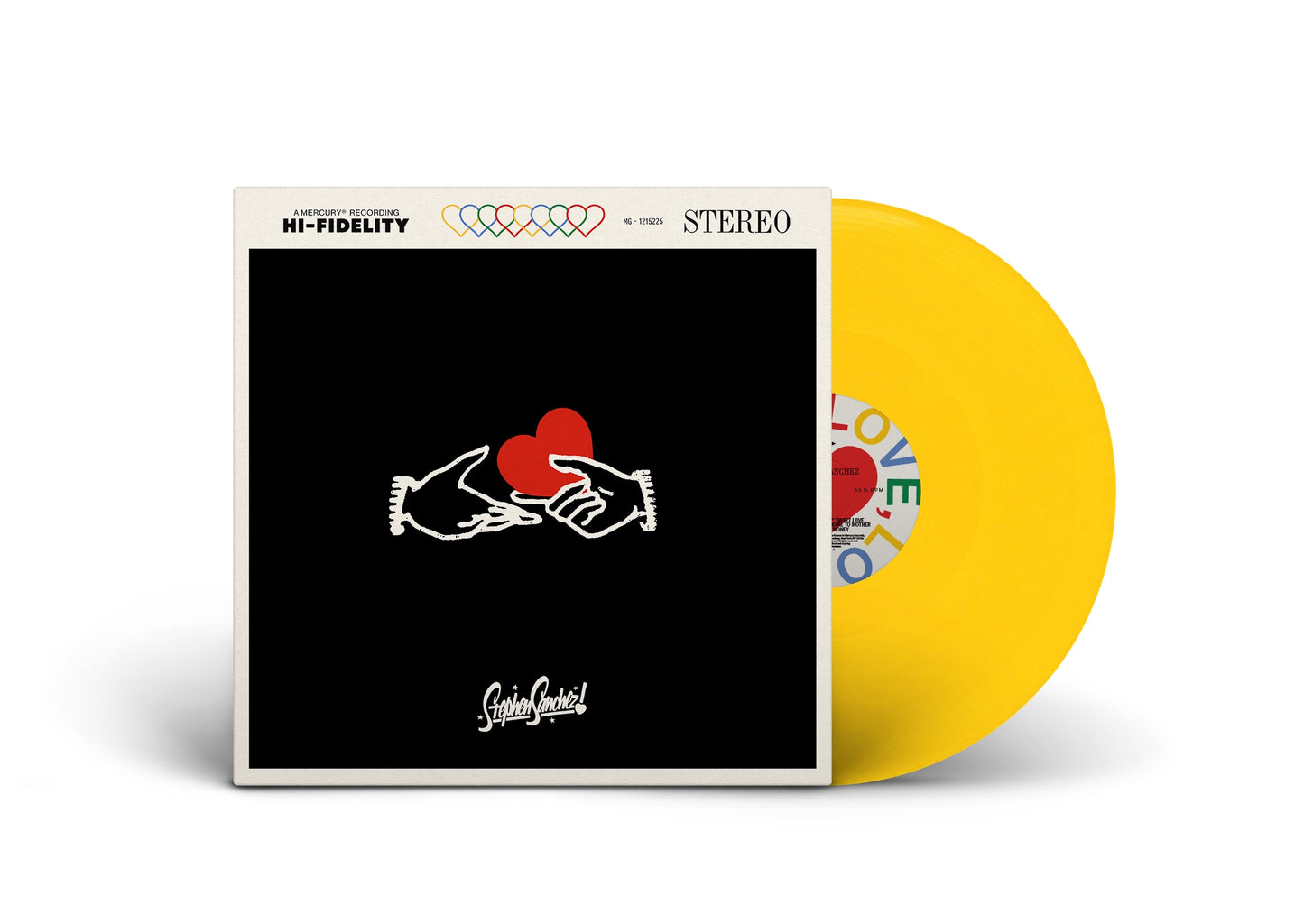 Stephen Sanchez - Love, Love, Love, Indies Exclusive Sunflower Yellow Vinyl front