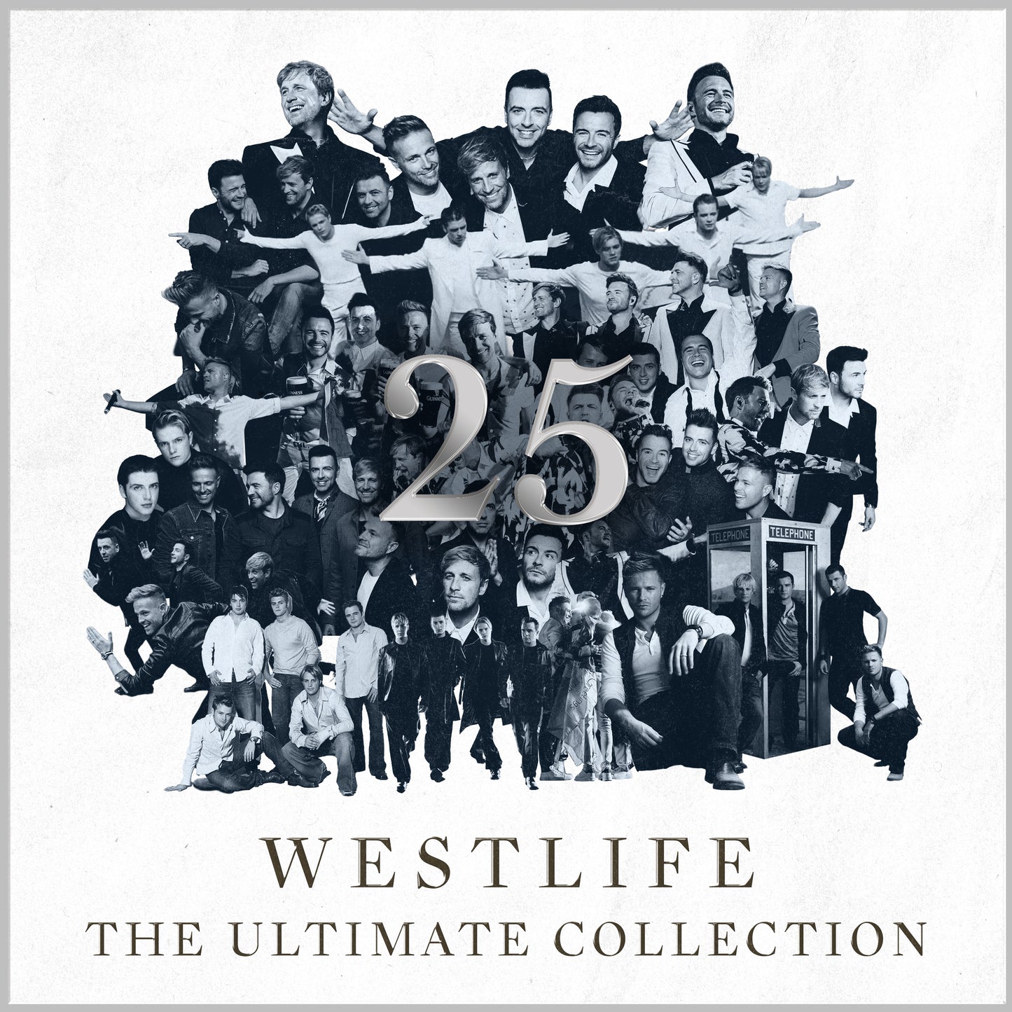 Westlife - 25, The Ultimate Collection, vinyl front cover