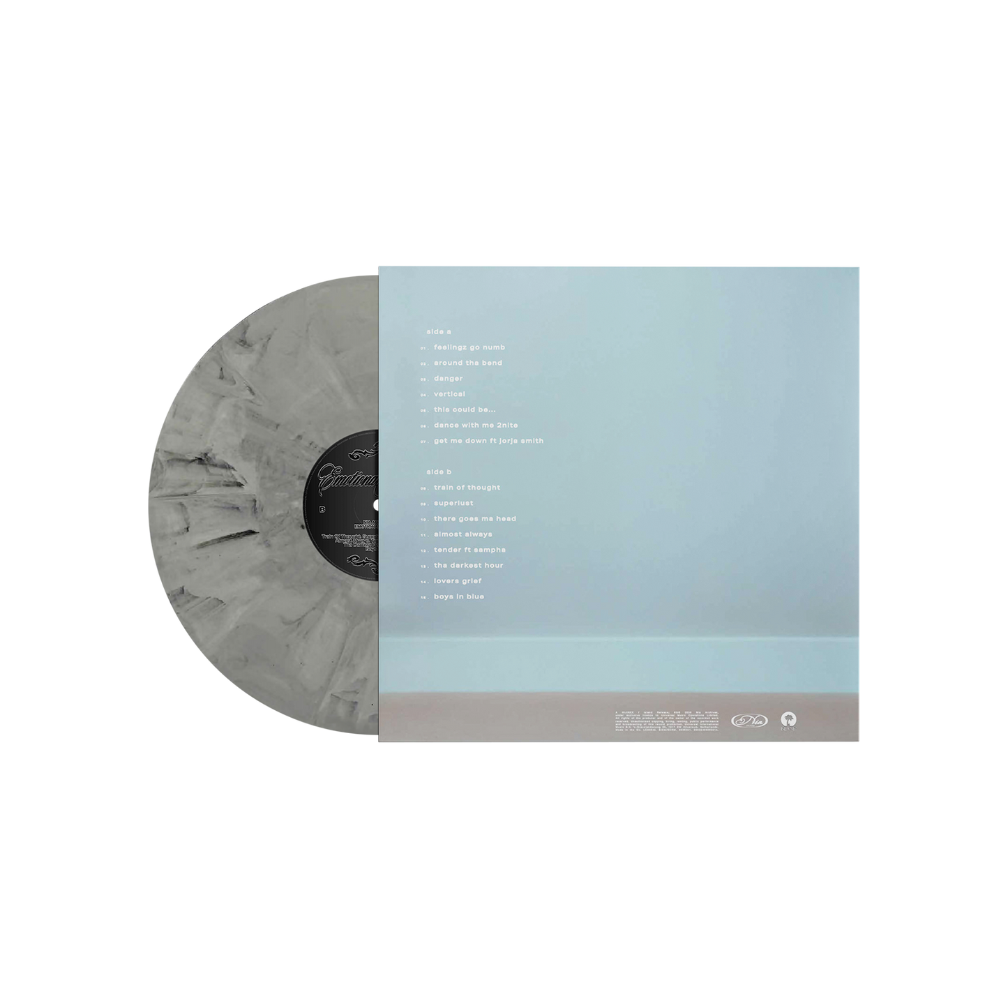 Nia Archives - Emotional Junglist, Indies Black + White Marble Vinyl back